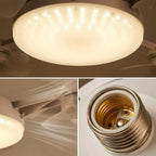 MREGB 2026 E27 Socket Ceiling Fan Light - The Ultimate 2-in-1 Silent LED Fan with Remote Control for Effortless Energy-Saving Cooling and Stylish Lighting in Your Home