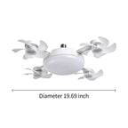 MREGB 2026 E27 Socket Ceiling Fan Light - The Ultimate 2-in-1 Silent LED Fan with Remote Control for Effortless Energy-Saving Cooling and Stylish Lighting in Your Home