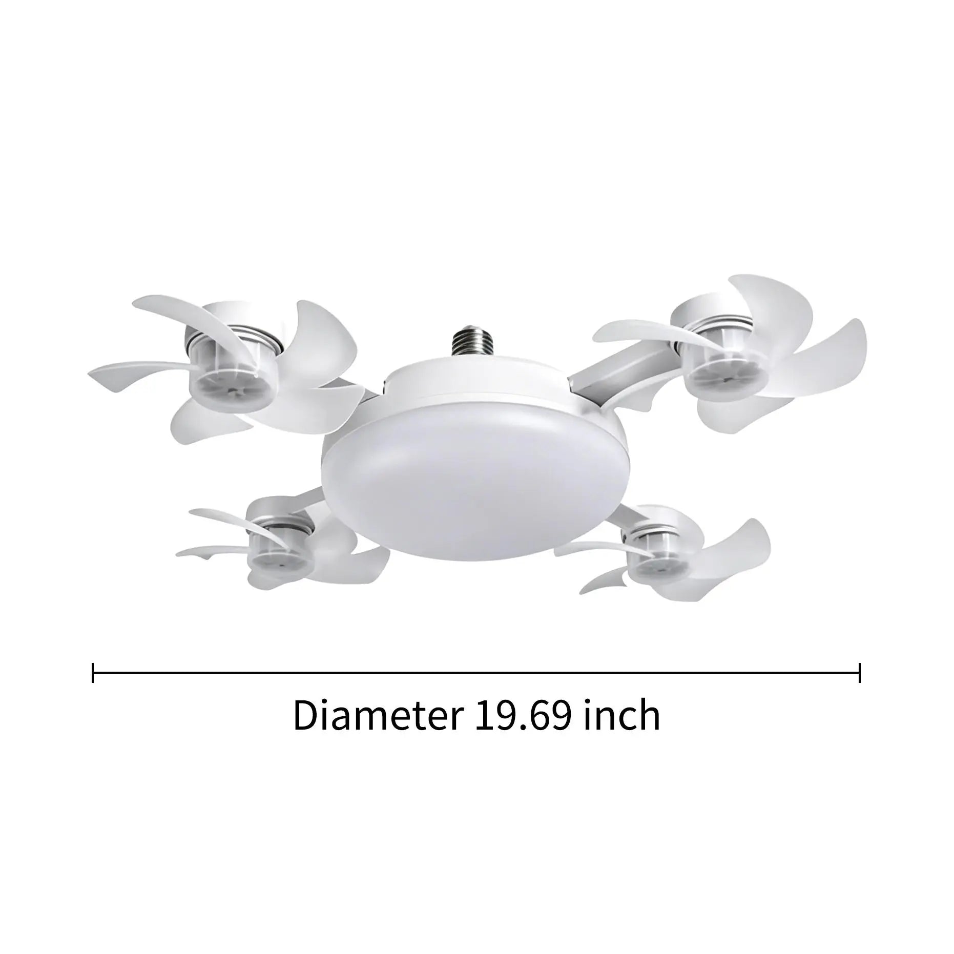MREGB 2026 E27 Socket Ceiling Fan Light - The Ultimate 2-in-1 Silent LED Fan with Remote Control for Effortless Energy-Saving Cooling and Stylish Lighting in Your Home
