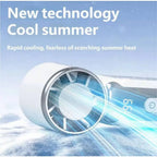 Experience Ultimate Cooling Anywhere with the Portable Mini Handheld Turbo Fan - Rechargeable, High-Speed, and Stylish!