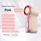 Experience Ultimate Cooling Anywhere with the Portable Mini Handheld Turbo Fan - Rechargeable, High-Speed, and Stylish!