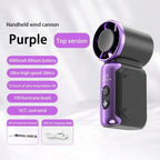 Experience Ultimate Cooling Anywhere with the Portable Mini Handheld Turbo Fan - Rechargeable, High-Speed, and Stylish!