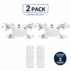 MREGB 2026 E27 Socket Ceiling Fan Light - The Ultimate 2-in-1 Silent LED Fan with Remote Control for Effortless Energy-Saving Cooling and Stylish Lighting in Your Home