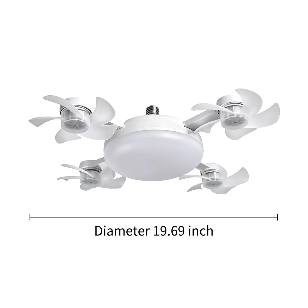 MREGB 2026 E27 Socket Ceiling Fan Light - The Ultimate 2-in-1 Silent LED Fan with Remote Control for Effortless Energy-Saving Cooling and Stylish Lighting in Your Home