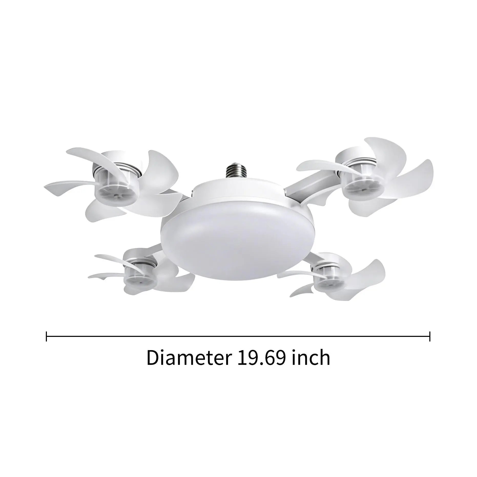 MREGB 2026 E27 Socket Ceiling Fan Light - The Ultimate 2-in-1 Silent LED Fan with Remote Control for Effortless Energy-Saving Cooling and Stylish Lighting in Your Home